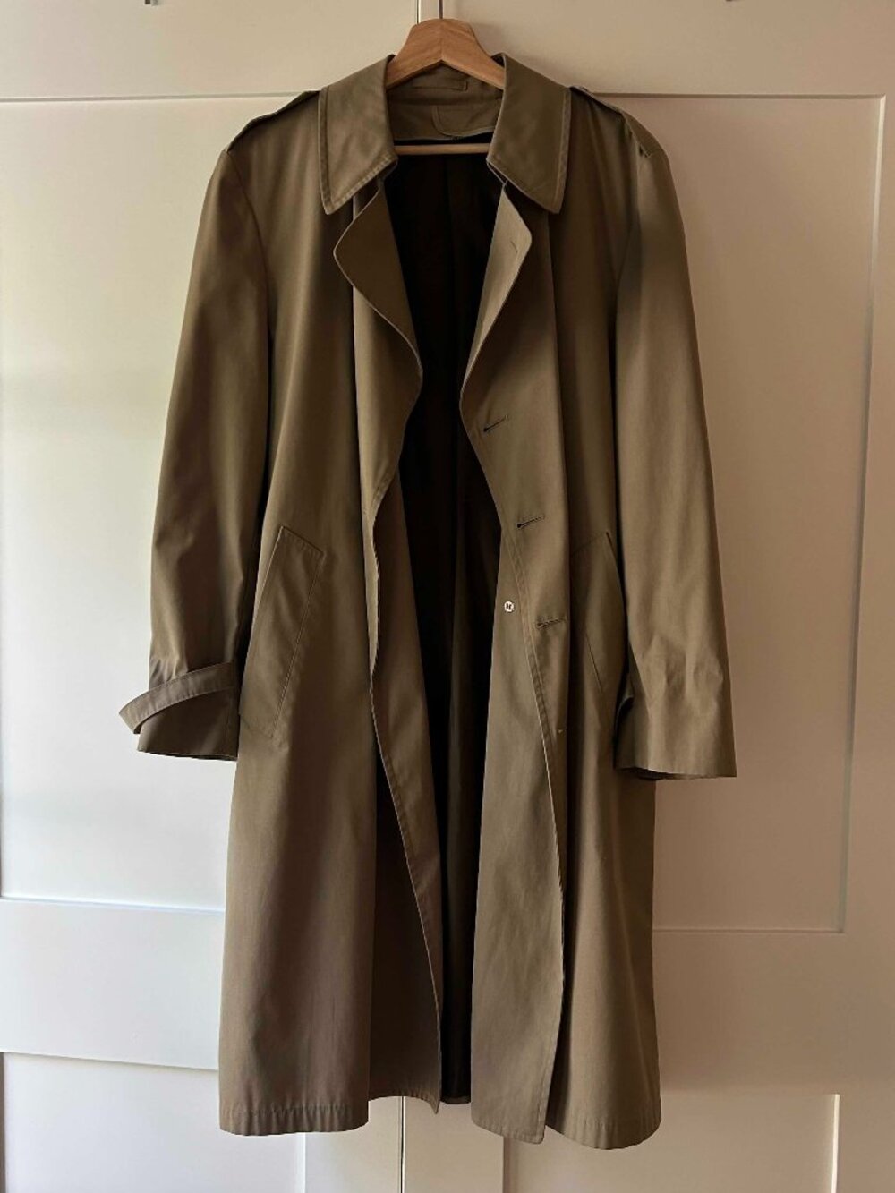 Vintage London Fog Doubled Breasted Long Trench Coat (fleece lining removable)